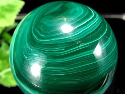 天眼 マラカイト 孔雀石 丸玉 置物 スフィア