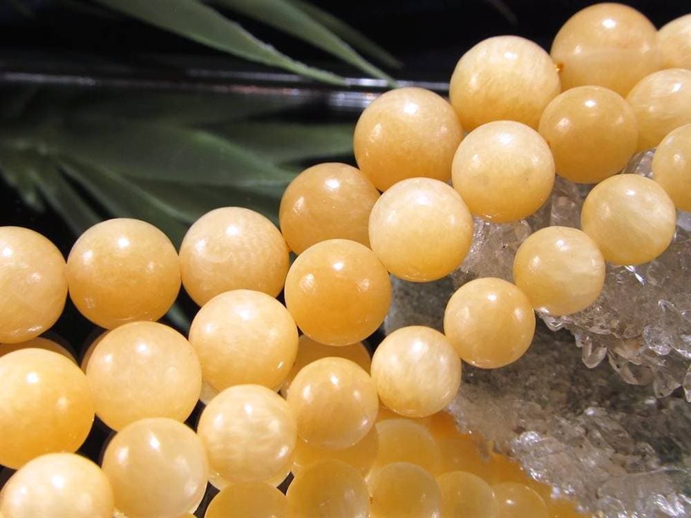 カルサイト 方解石 ビーズ連 連材 天然石