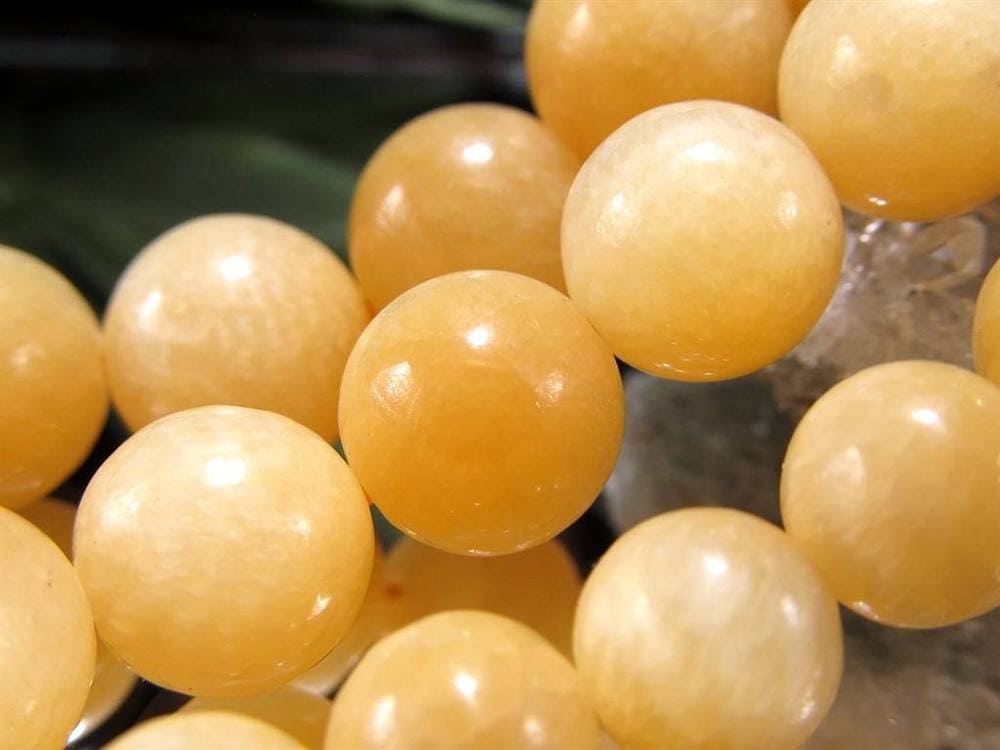 カルサイト 方解石 ビーズ連 連材 天然石