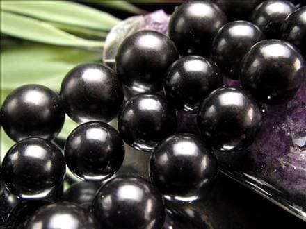 ジェット 黒玉 ビーズ連 連材