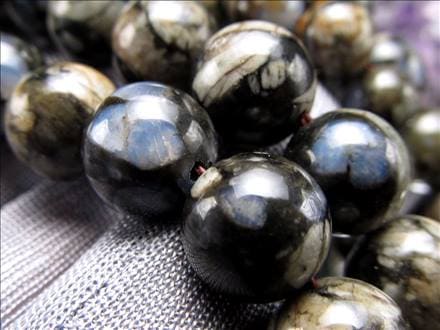 ケセラストーン ヒーリングストーン マイナスイオン ビーズ連 連材