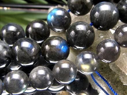 ラブラドライト 曹灰長石 ビーズ連 連材