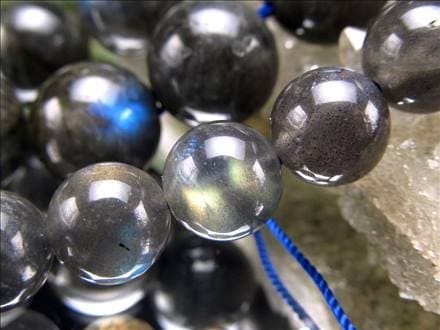 ラブラドライト 曹灰長石 ビーズ連 連材