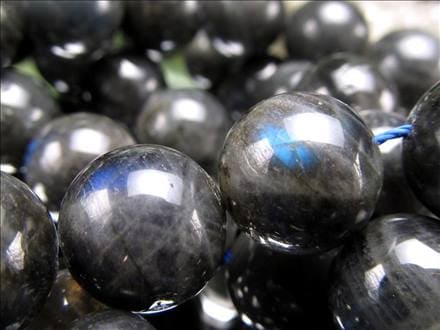 ラブラドライト 曹灰長石 ビーズ連 連材