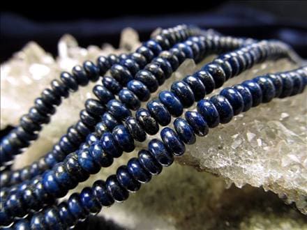 ラピスラズリ 連材 瑠璃 1連 パーツ