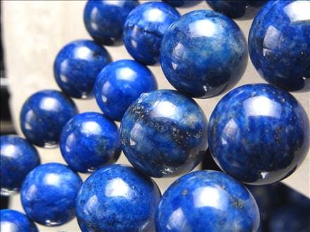 ラピスラズリ 青金石 12月の誕生石 ビーズ連 連材