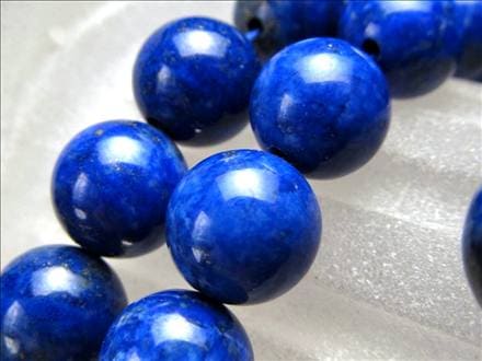 ラピスラズリ 青金石 12月の誕生石 ビーズ連 連材