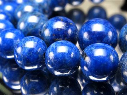 ラピスラズリ 青金石 12月の誕生石 ビーズ連 連材