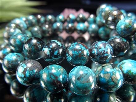 クリソコラ シリカ ブレスレット 珪孔雀石 クリソコラシリカ