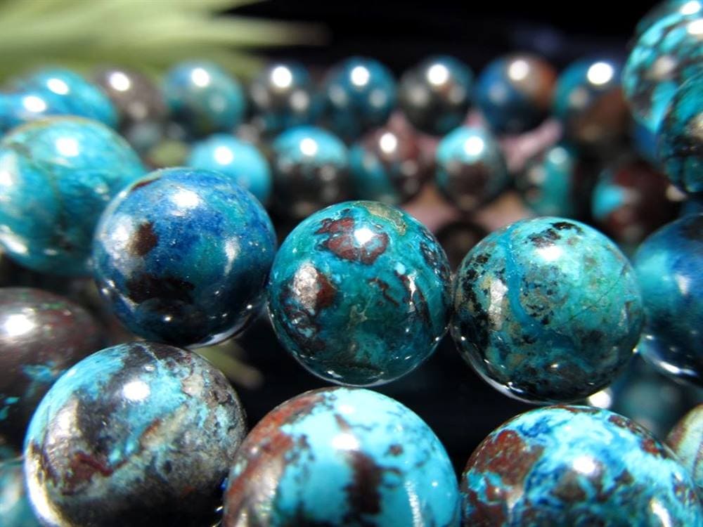 クリソコラ シリカ ブレスレット 珪孔雀石 クリソコラシリカ