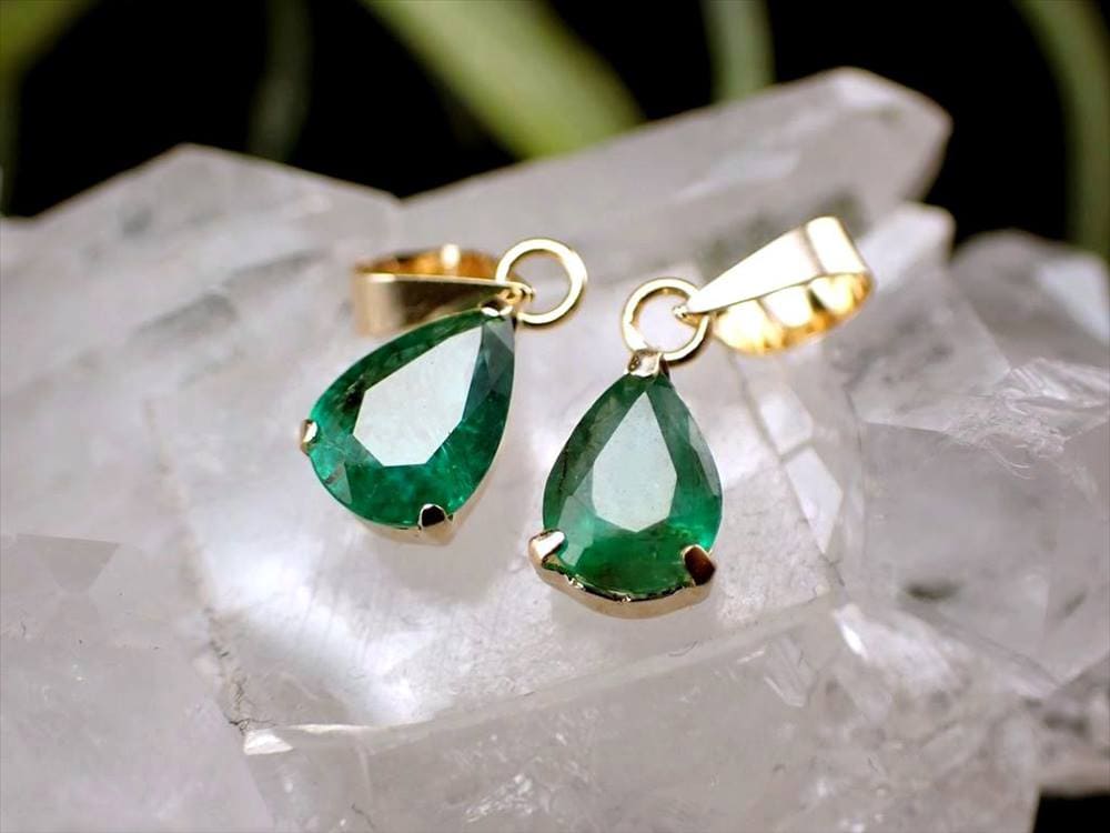 エメラルド 翠玉 18K 18金 ペンダントトップ