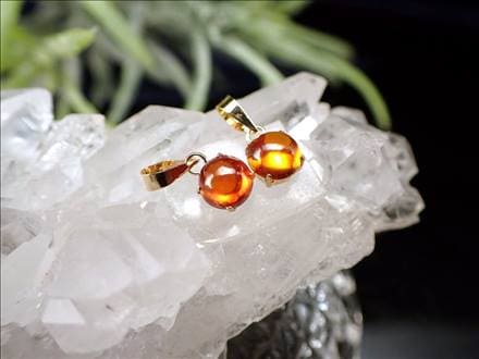 スファレライト オレンジ 18K 18金 ペンダントトップ