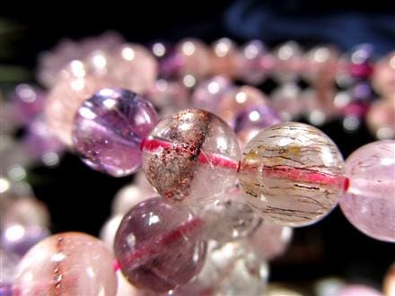 スーパーセブン ブレスレット ゲーサイト レピドクロサイト マルチカラー