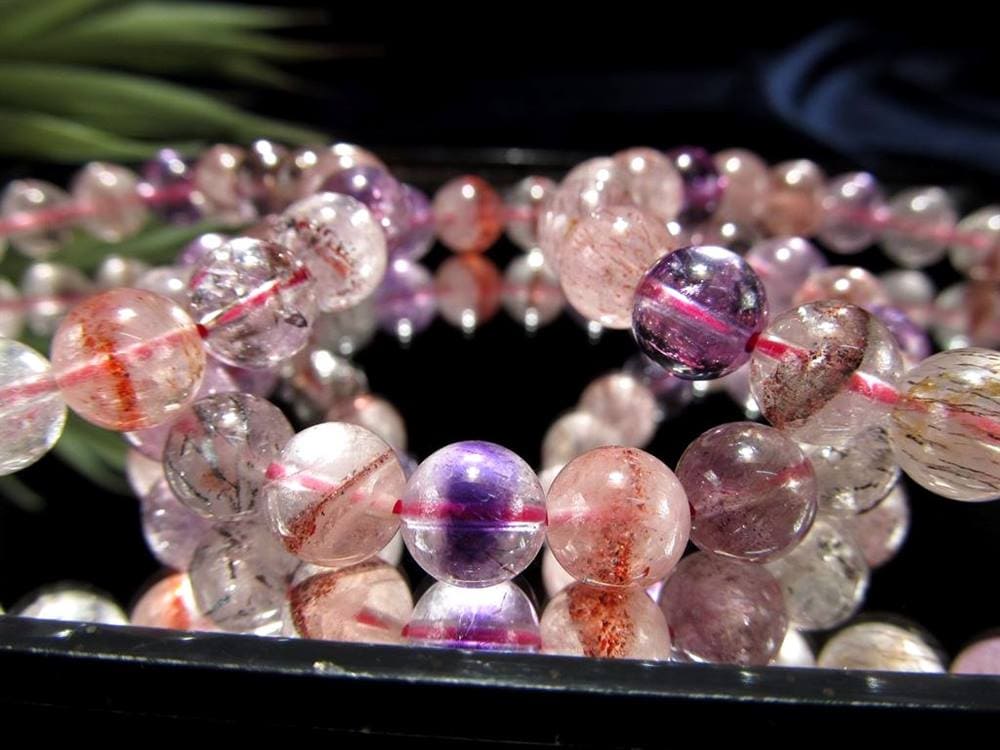 スーパーセブン ブレスレット ゲーサイト レピドクロサイト マルチカラー