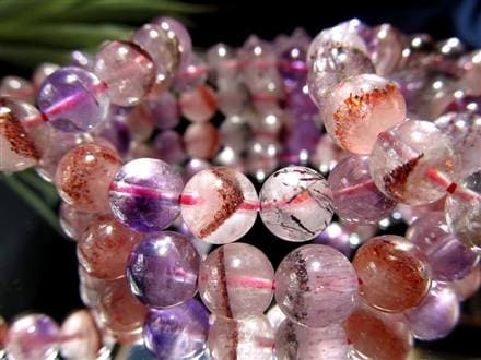 スーパーセブン ブレスレット ゲーサイト レピドクロサイト マルチカラー