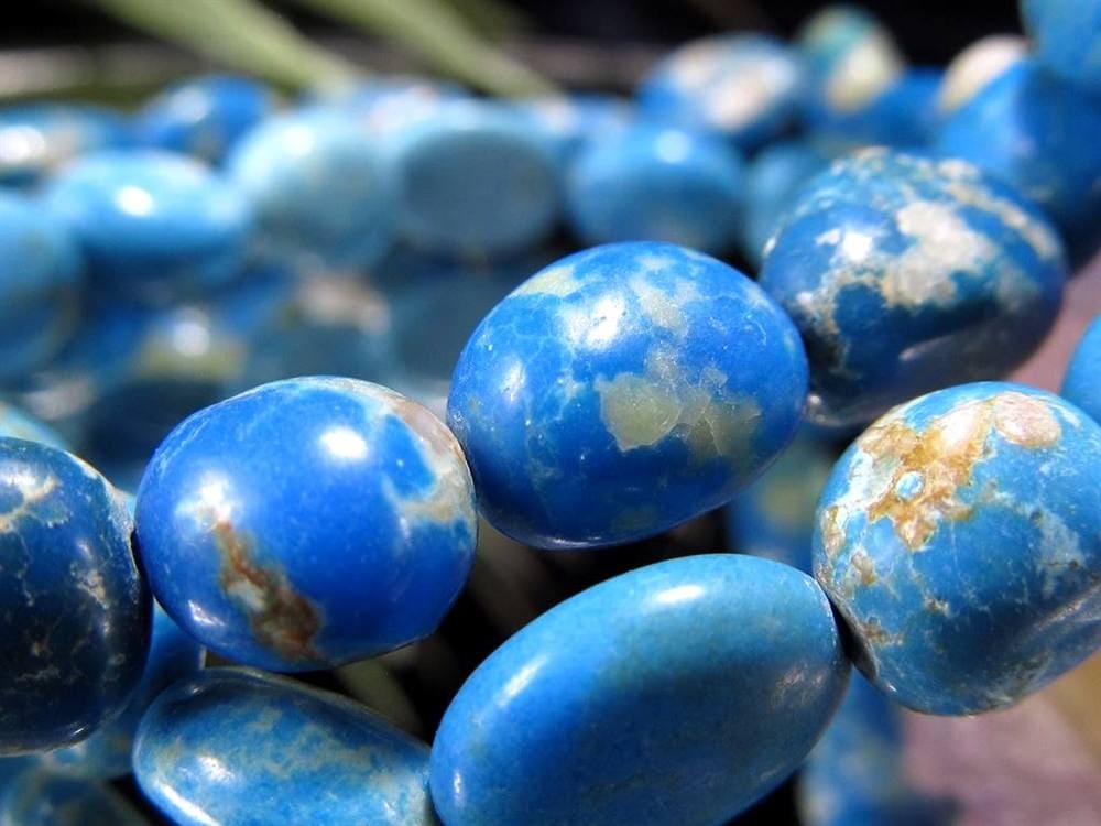 セルレアイト ブレスレット 擬トルコ石 天然石 セルリアンブルー