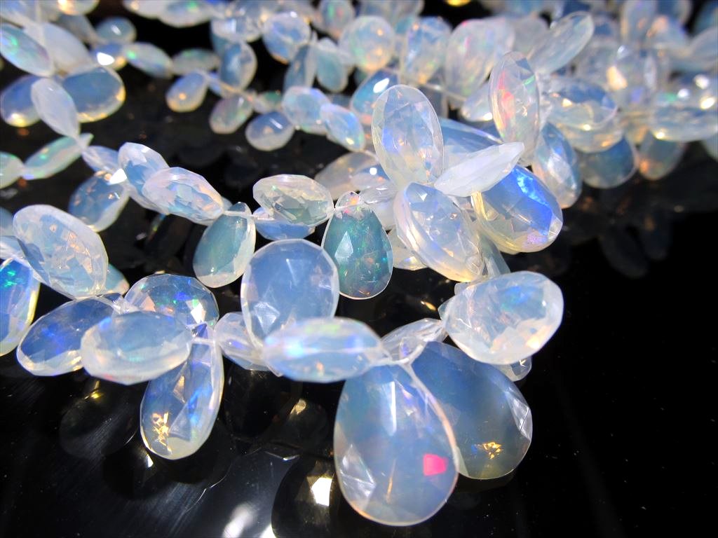 ☆エチオピアンオパール☆46ct/51cm☆1連ビーズ☆ラウンド