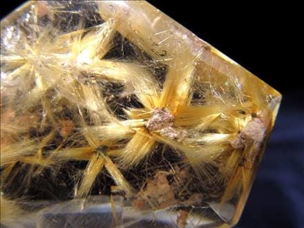 ゴールドルチルクォーツ タンブル 金針水晶 ブラジル産 金運