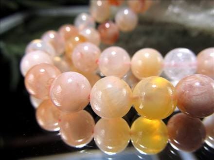 ビーズ連 チェリーブロッサムアゲート メノウ 桜瑪瑙 メノウ