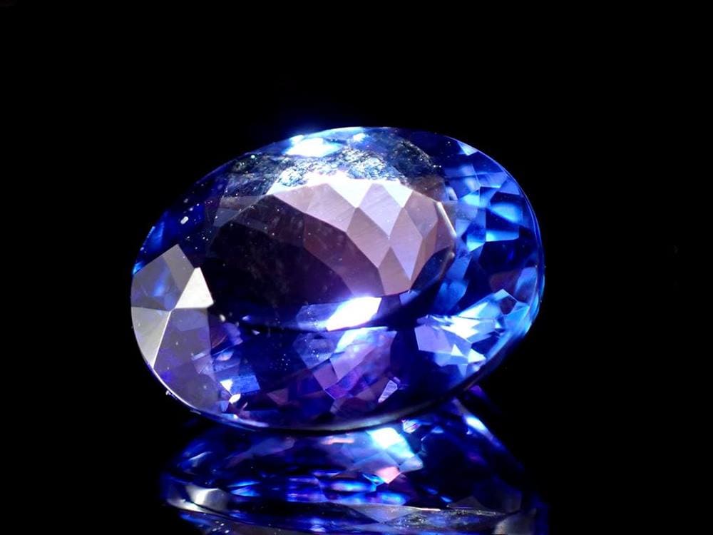 タンザナイト 宝石ルース オーバルカット ブルーゾイサイト ジェムクォリティー