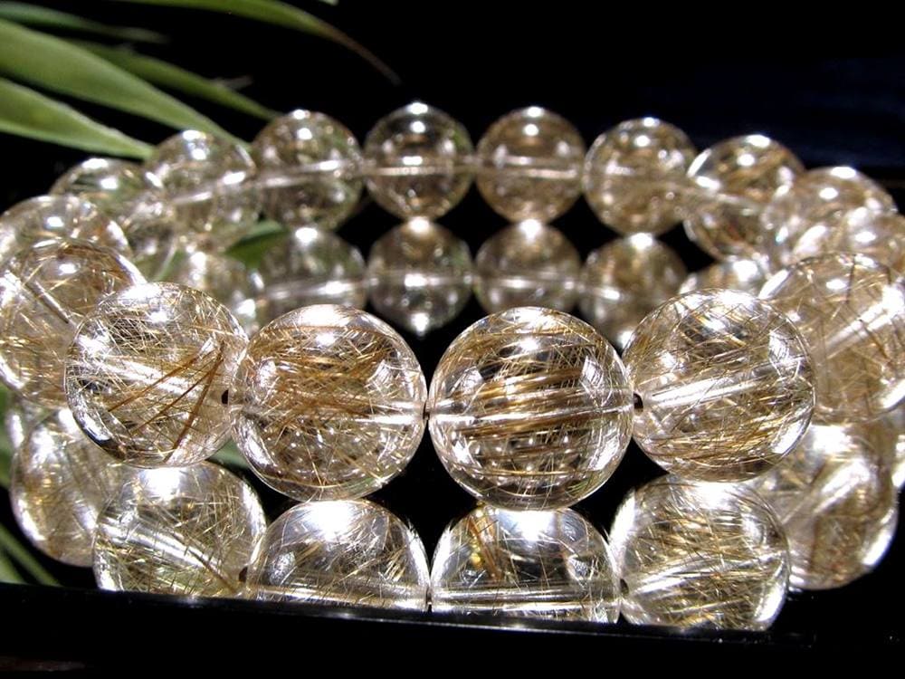 シルバールチル ルチルクォーツ ブレスレット シルバールチルクォーツ 二酸化チタン 仕事運