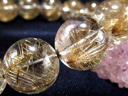 シルバールチル ルチルクォーツ ブレスレット シルバールチルクォーツ 二酸化チタン 仕事運