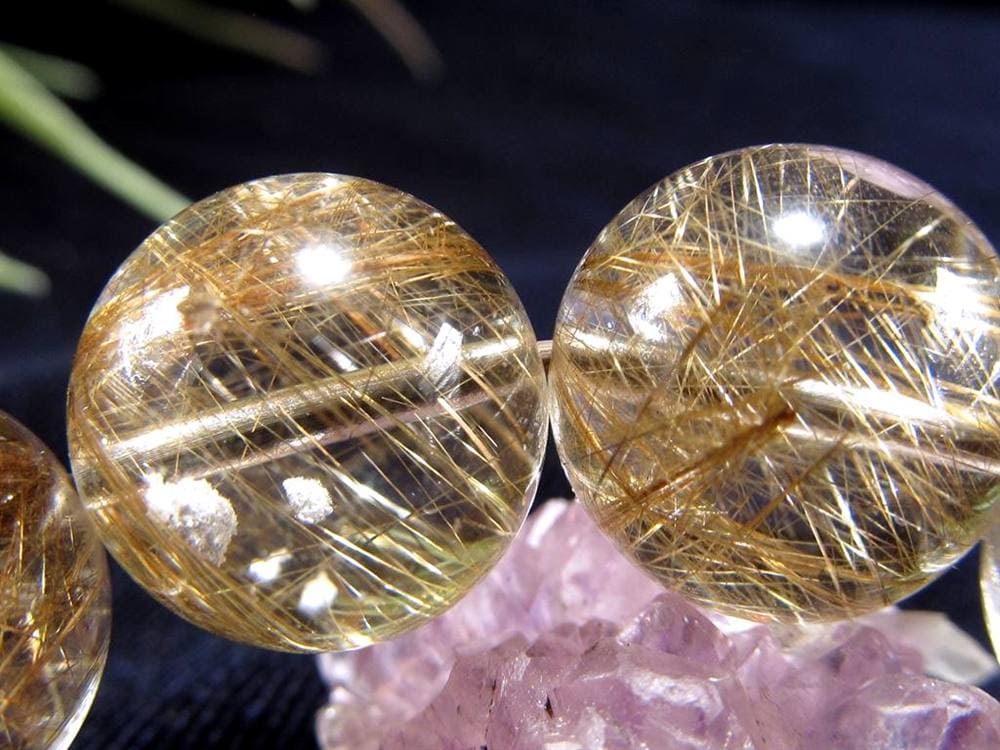 シルバールチル ルチルクォーツ ブレスレット シルバールチルクォーツ 二酸化チタン 仕事運