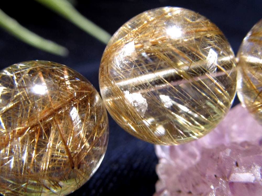 シルバールチル ルチルクォーツ ブレスレット シルバールチルクォーツ 二酸化チタン 仕事運