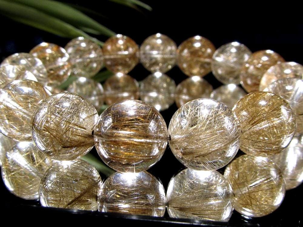 シルバールチル ルチルクォーツ ブレスレット シルバールチルクォーツ 二酸化チタン 仕事運