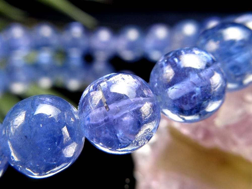 タンザナイト ブレスレット 誕生石 ブルーゾイサイト 宝石