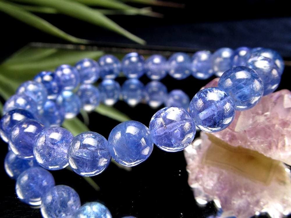 タンザナイト ブレスレット 誕生石 ブルーゾイサイト 宝石