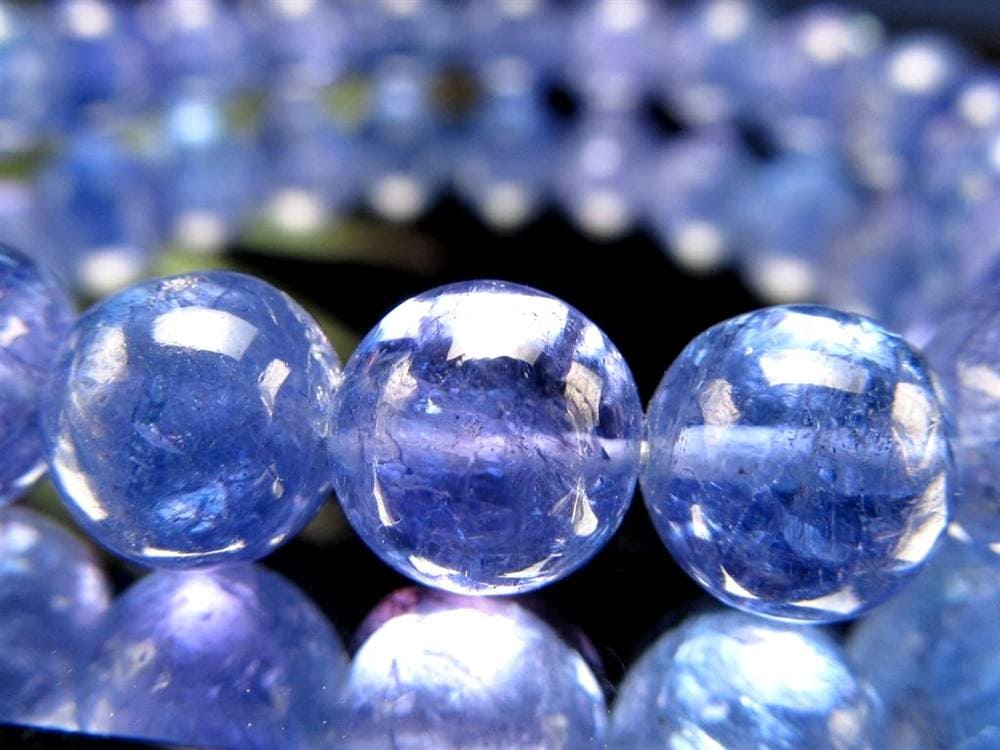 タンザナイト ブレスレット 誕生石 ブルーゾイサイト 宝石