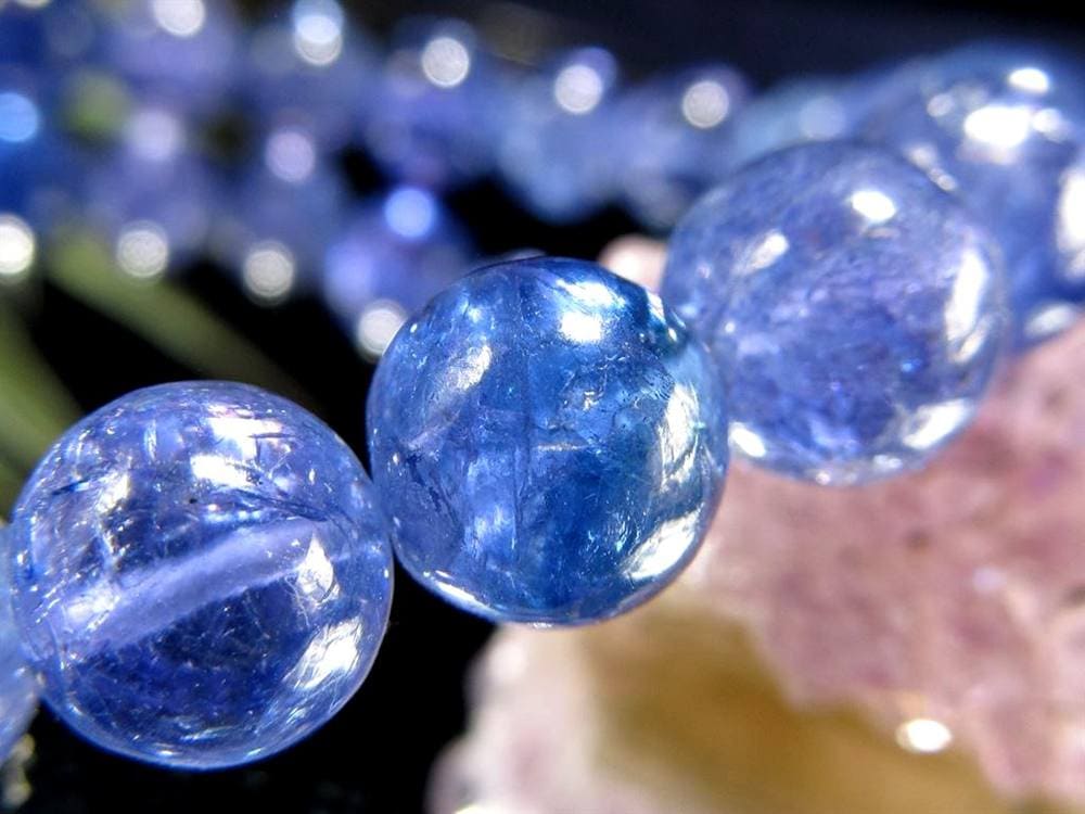 タンザナイト ブレスレット 誕生石 ブルーゾイサイト 宝石