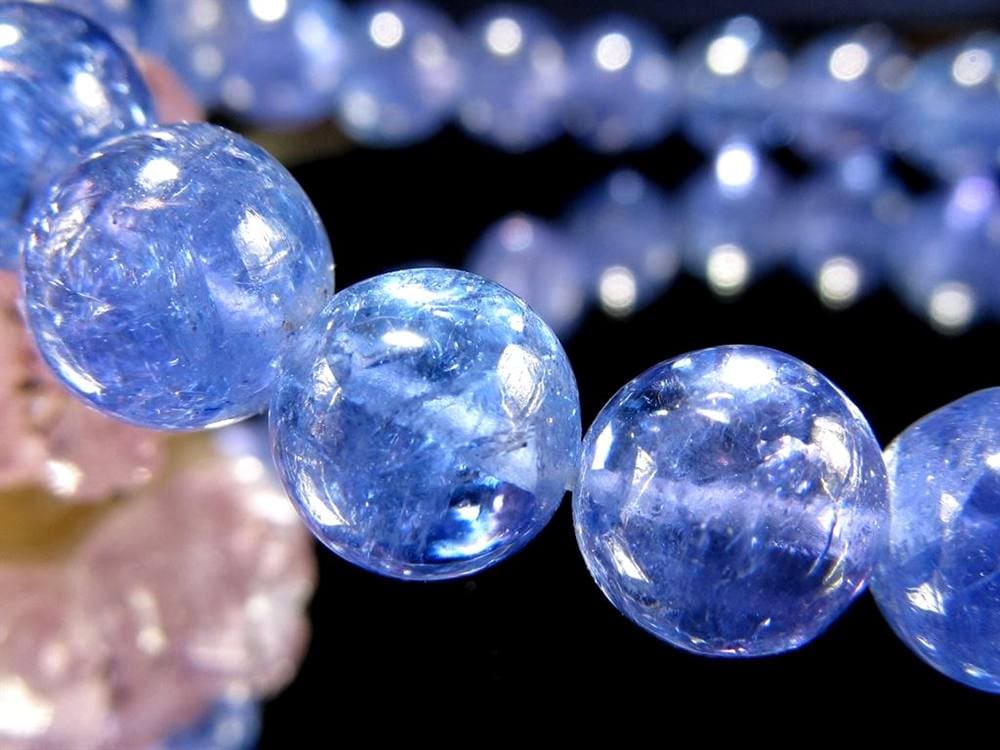 タンザナイト ブレスレット 誕生石 ブルーゾイサイト 宝石