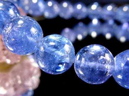 タンザナイト ブレスレット 誕生石 ブルーゾイサイト 宝石