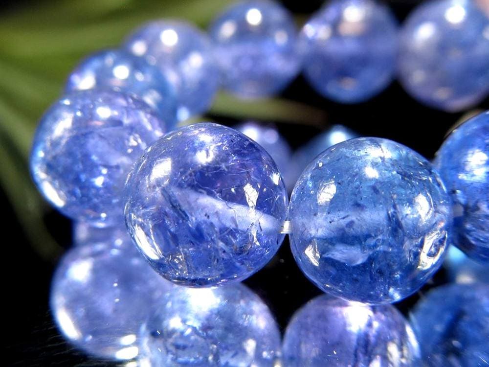 タンザナイト ブレスレット 誕生石 ブルーゾイサイト 宝石