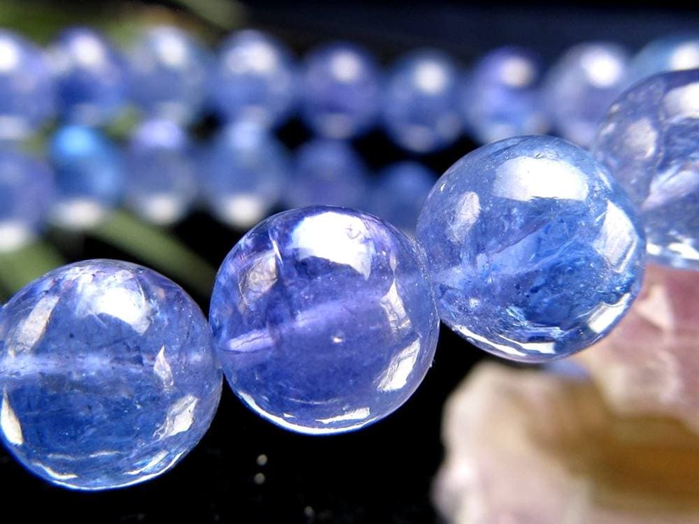 タンザナイト ブレスレット 誕生石 ブルーゾイサイト 宝石