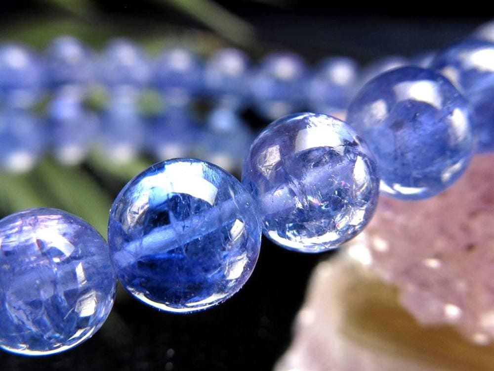 タンザナイト ブレスレット 誕生石 ブルーゾイサイト 宝石