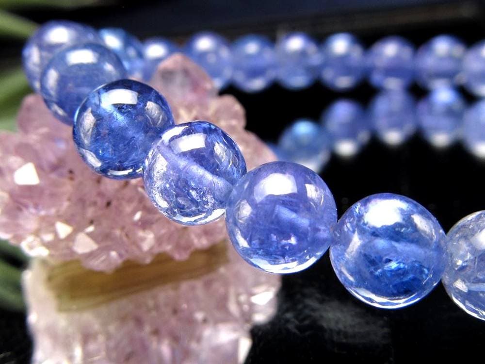 タンザナイト ブレスレット 誕生石 ブルーゾイサイト 宝石