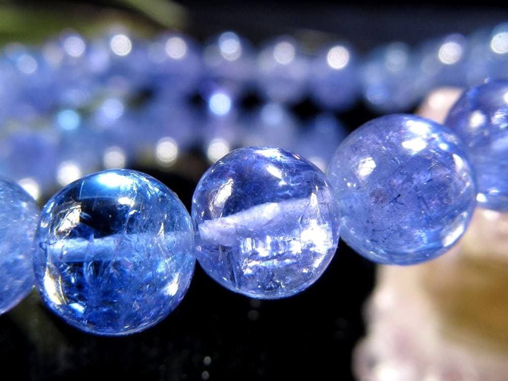 タンザナイト ブレスレット 誕生石 ブルーゾイサイト 宝石