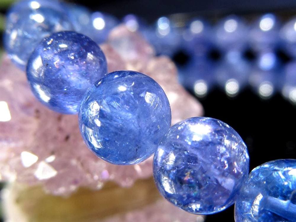 タンザナイト ブレスレット 誕生石 ブルーゾイサイト 宝石