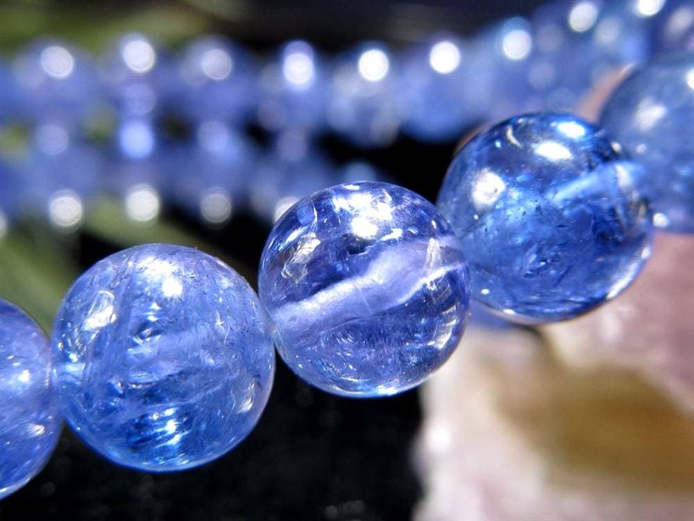 タンザナイト ブレスレット 誕生石 ブルーゾイサイト 宝石