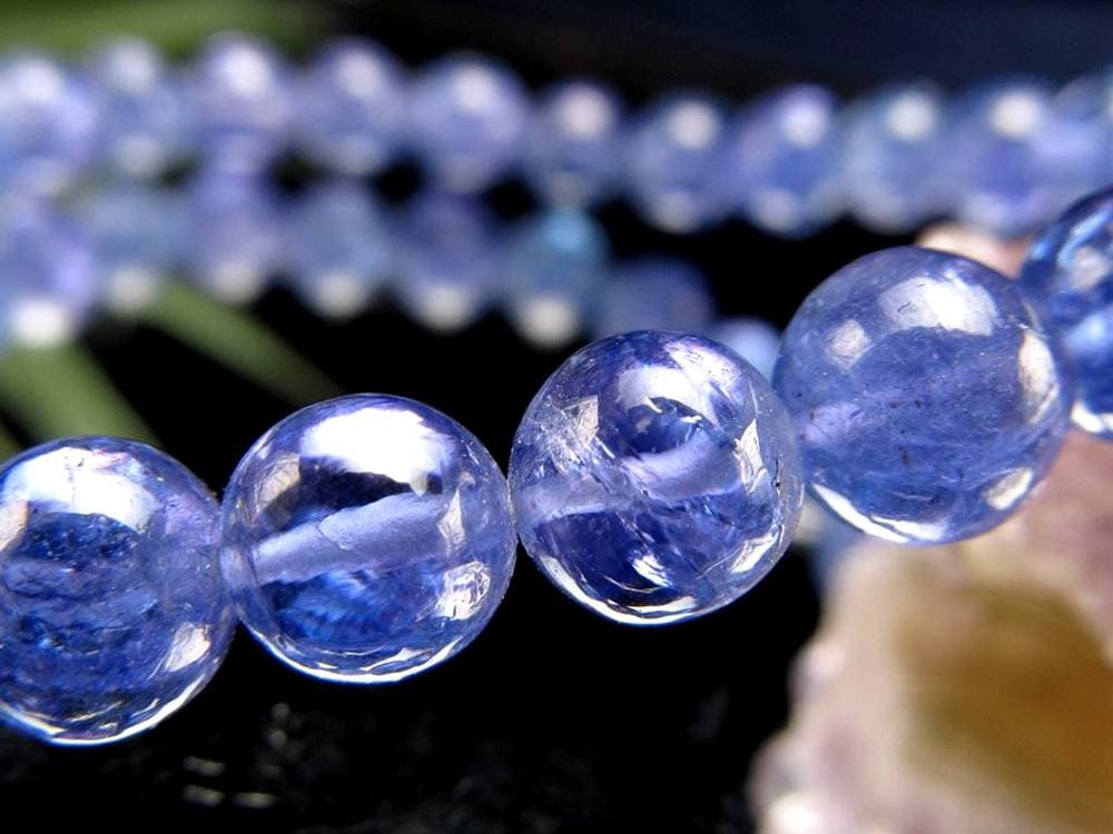 タンザナイト ブレスレット 誕生石 ブルーゾイサイト 宝石