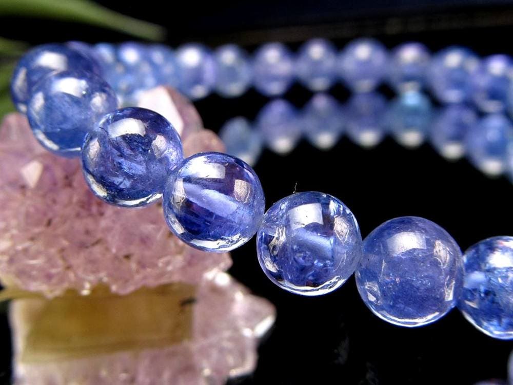 タンザナイト ブレスレット 誕生石 ブルーゾイサイト 宝石