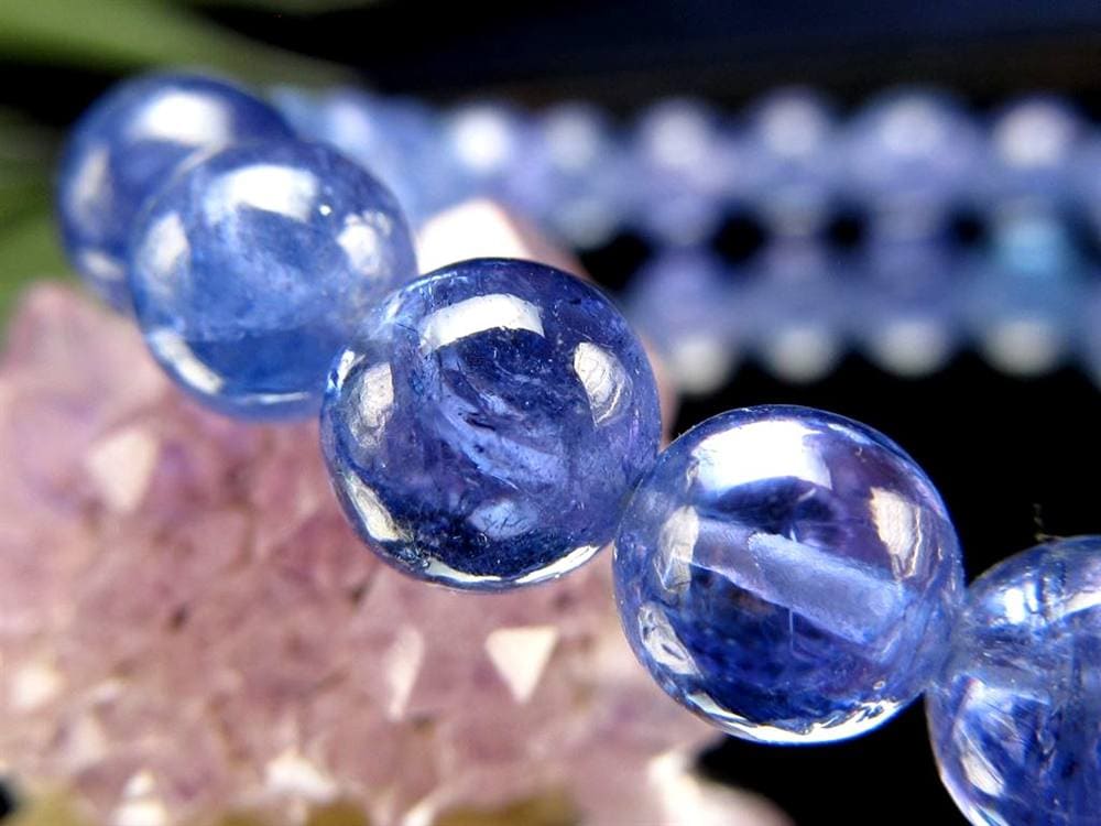 タンザナイト ブレスレット 誕生石 ブルーゾイサイト 宝石