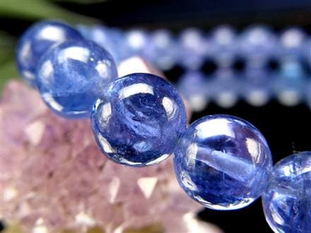 タンザナイト ブレスレット 誕生石 ブルーゾイサイト 宝石