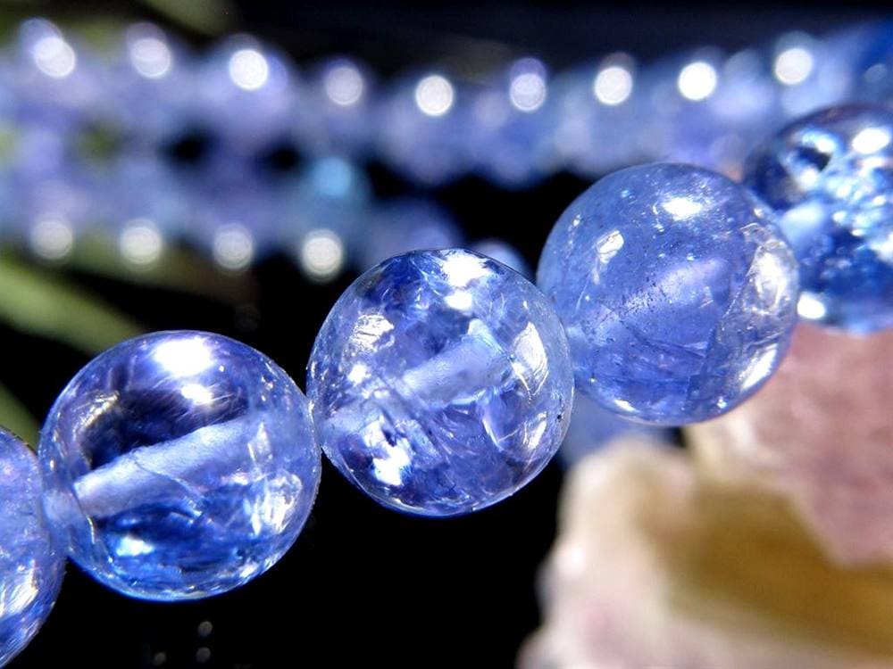 タンザナイト ブレスレット 誕生石 ブルーゾイサイト 宝石