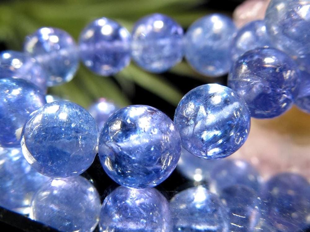 タンザナイト ブレスレット 誕生石 ブルーゾイサイト 宝石