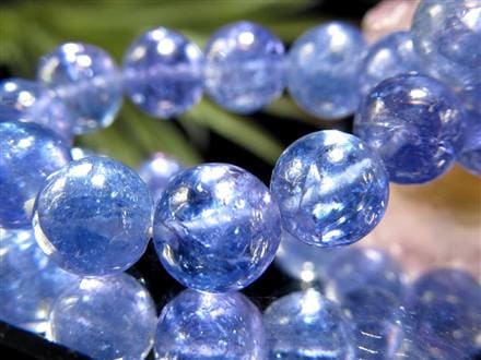 タンザナイト ブレスレット 誕生石 ブルーゾイサイト 宝石