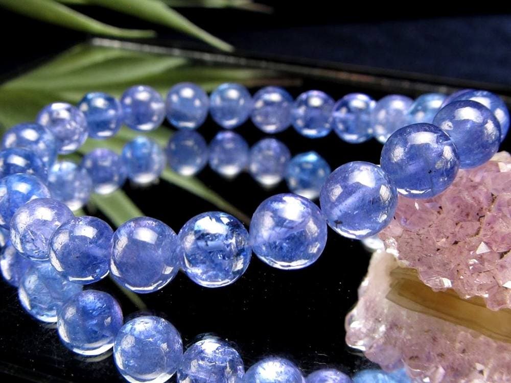 タンザナイト ブレスレット 誕生石 ブルーゾイサイト 宝石